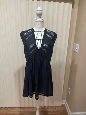 Lucky Brand Navy Crewneck Dress